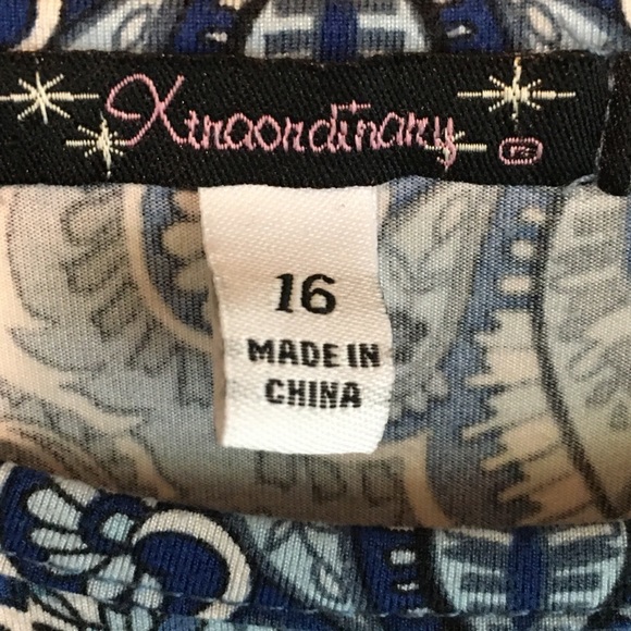 Girls' Xtraordinary Dress with triple ruffle sleeves, Size 16, EUC - Picture 10 of 14